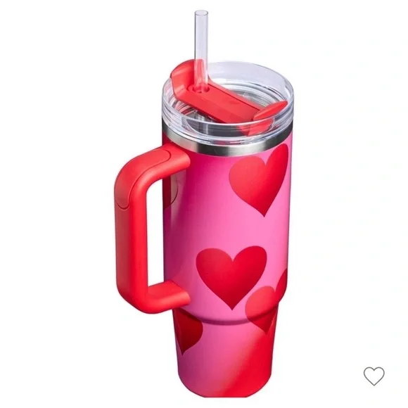 NWT Stanley 2026 Target Valentine’s Heart Red Gradient 40oz Tumbler - Picture 5 of 7